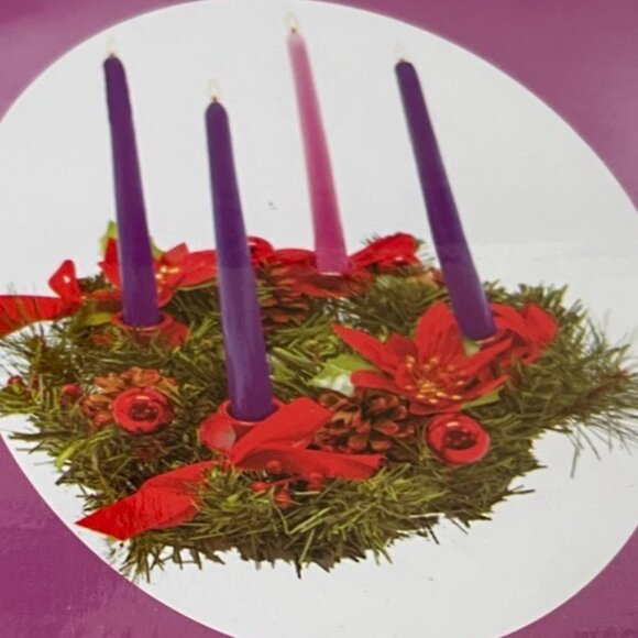 Advent Candles Set - Picture 2 of 6